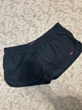 O'Neill Black Board Shorts with Pink Logo Accent